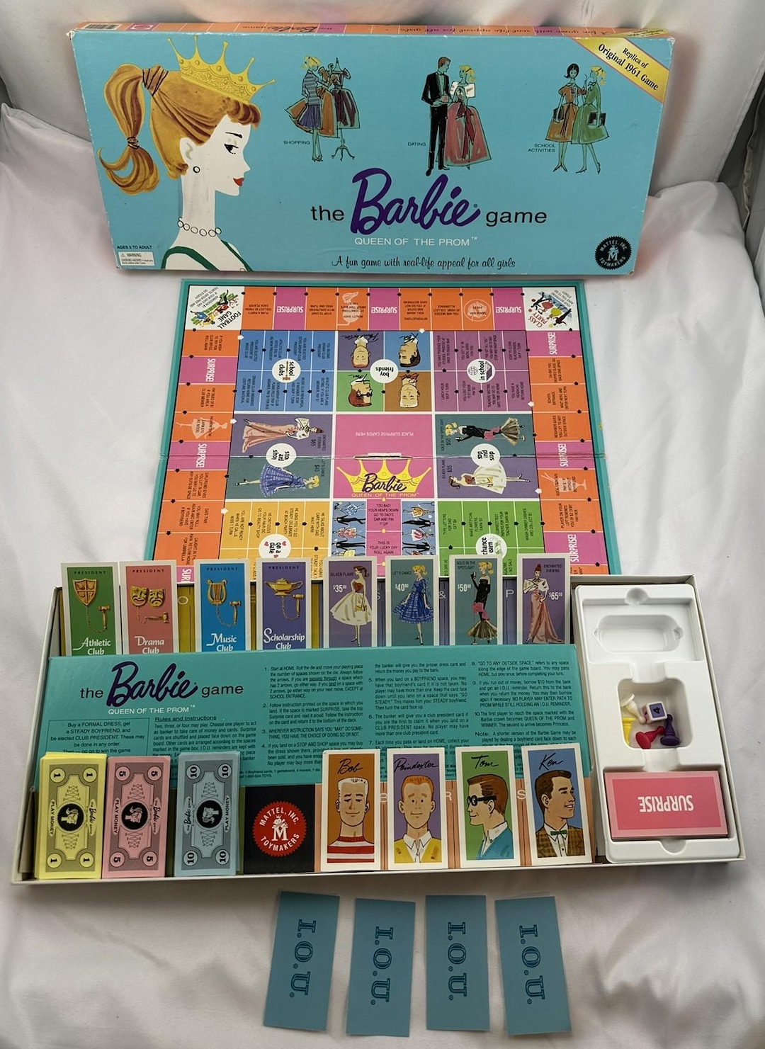 1995 Barbie Queen of the Prom Game by Mattel Complete in Great ...