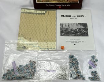 1992 Blood and Iron Game by World Wide Wargames Complete Good Condition FREE SHIPPING