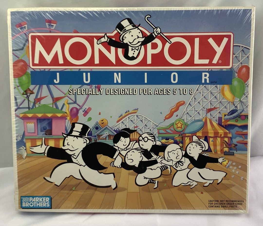 1990 Monopoly Junior Game by Parker Brothers Brand New Sealed FREE ...