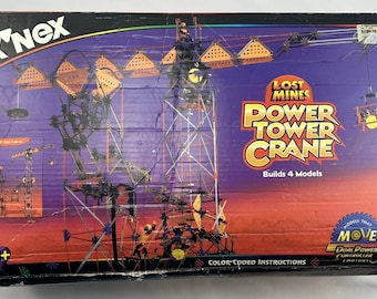 1998 KNEX Lost Mines Power Tower Crane 63149 Brand New Sealed Parts FREE SHIPPING Etsy