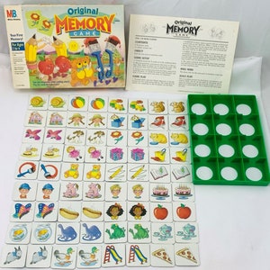 1990 Memory Game by Milton Bradley Complete in Good Condition FREE SHIPPING