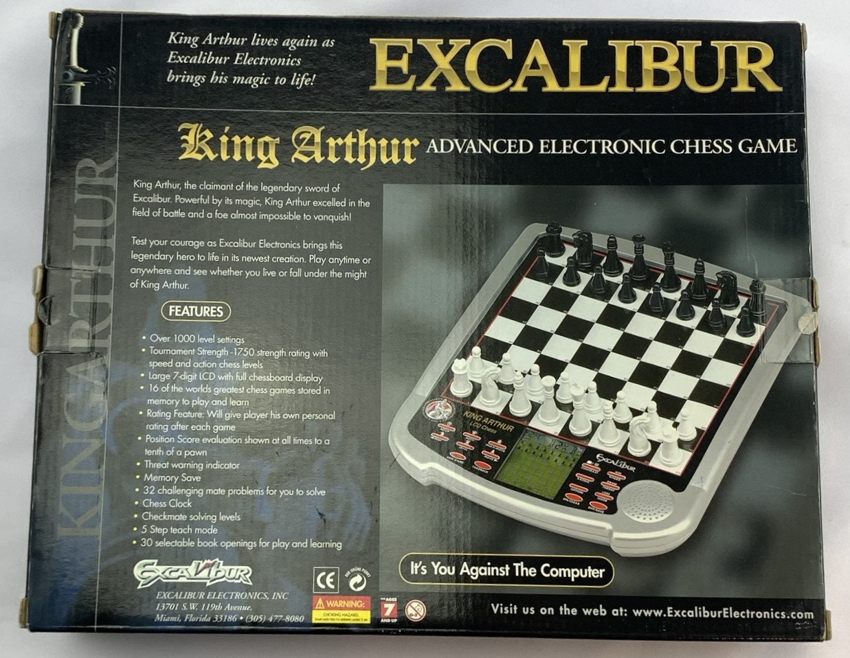 Excalibur King Master Electronic Chess Game Complete in Great 