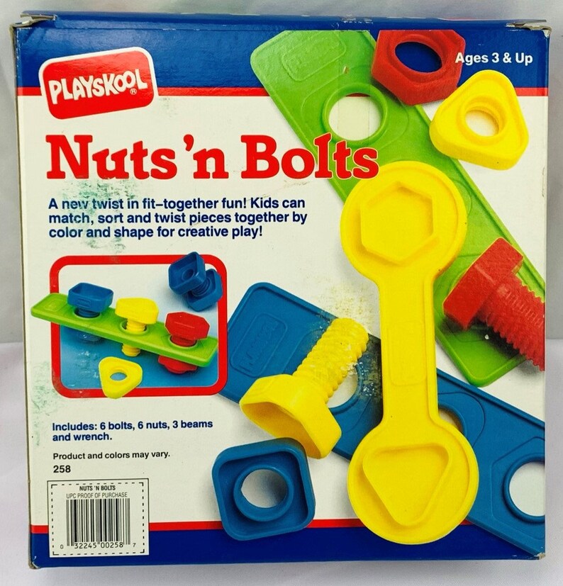 1994 Playskool Nuts and Bolts Playset Complete in Great Etsy