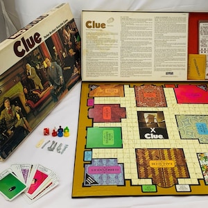 1972 Clue Game Parker Brothers Complete in Good Condition FREE SHIPPING