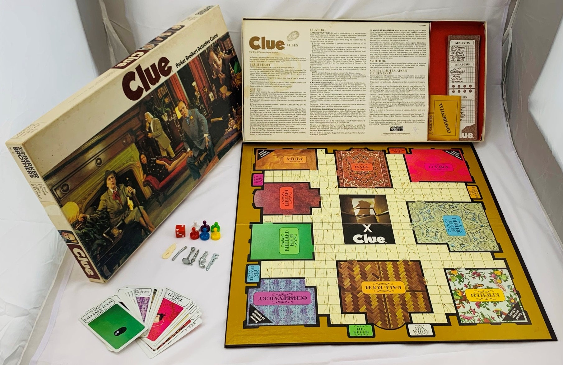 Vintage Clue Game - Etsy