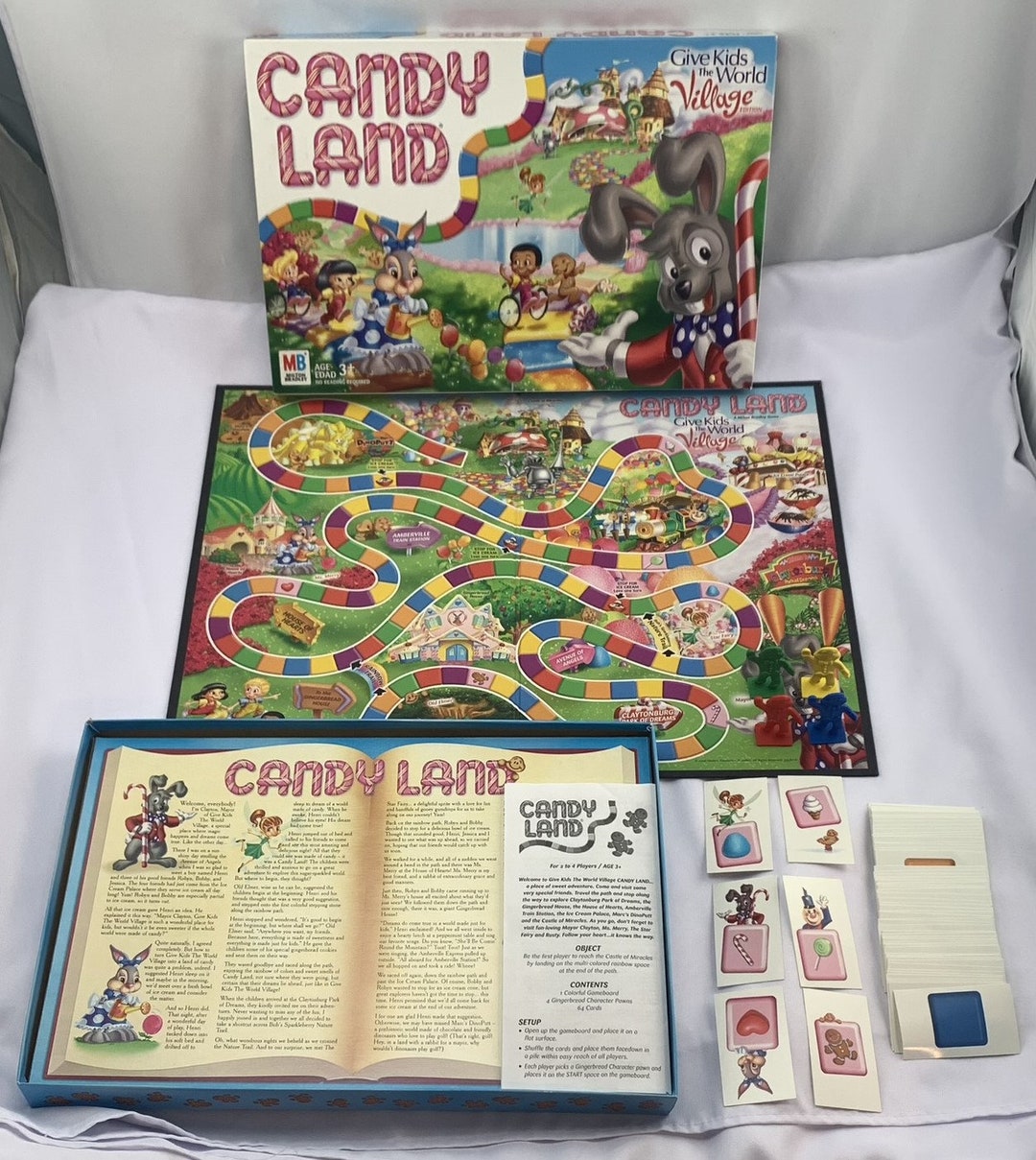 Candy Land Board Game World Village Edition Complete Great Etsy