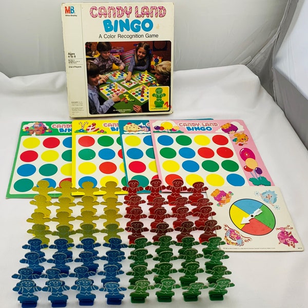 1978 Candy Land Bingo Game by Milton Bradley Complete in Great Condition FREE SHIPPING