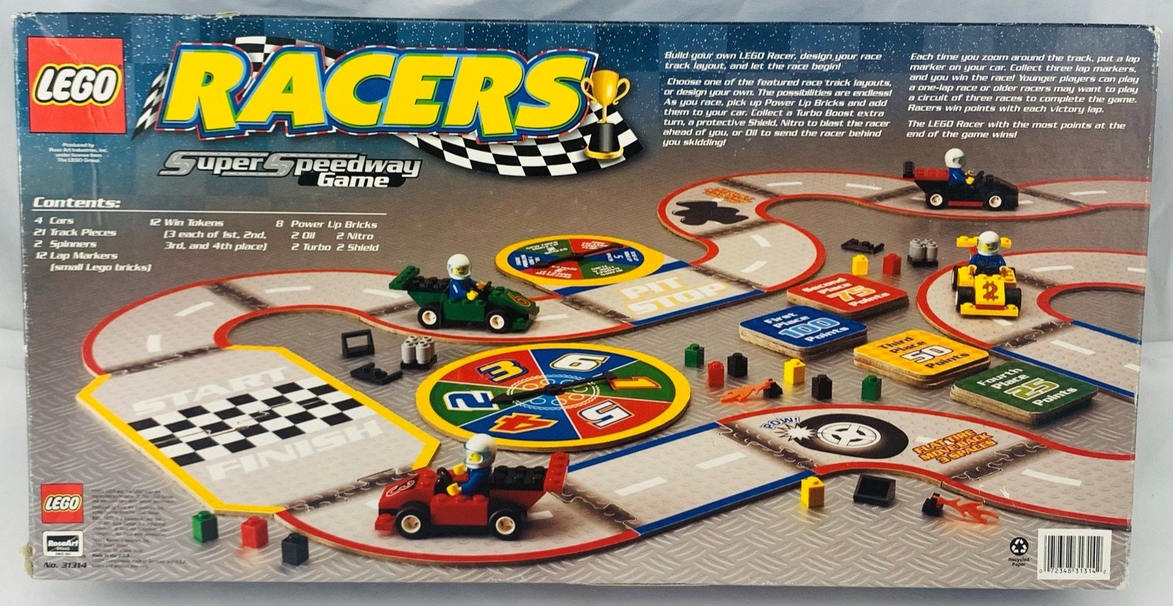 2001 LEGO Racers Super Speedway Game RoseArt Complete in Good - Etsy.de