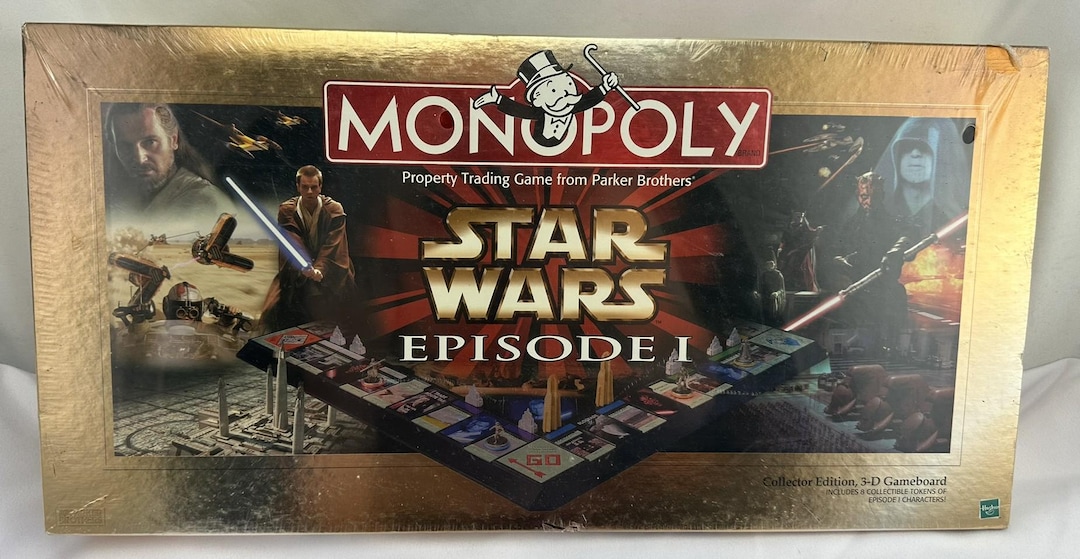 1999 Star Wars Monopoly Episode 1 Edition by Parker Brothers Brand
