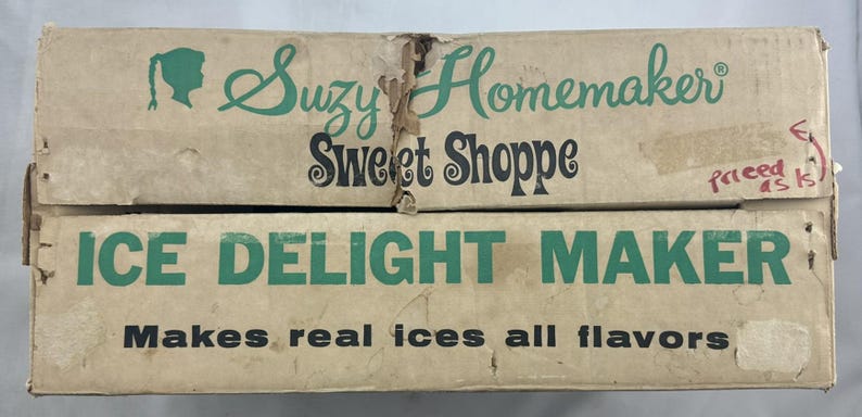 1969 Suzy Homemaker Ice Delight Maker Sweet Shoppe Works, in Good Condition FREE SHIPPING image 11