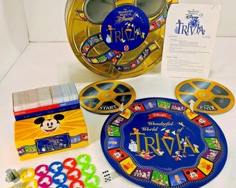1997 The Wonderful World of Disney Trivia Game By Mattel Complete in Great Condition FREE SHIPPING