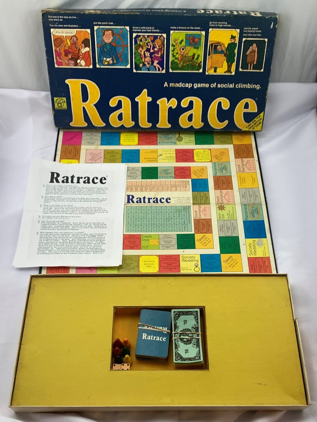 1974 Ratrace Game by Waddington Complete in Good Condition - Etsy Finland