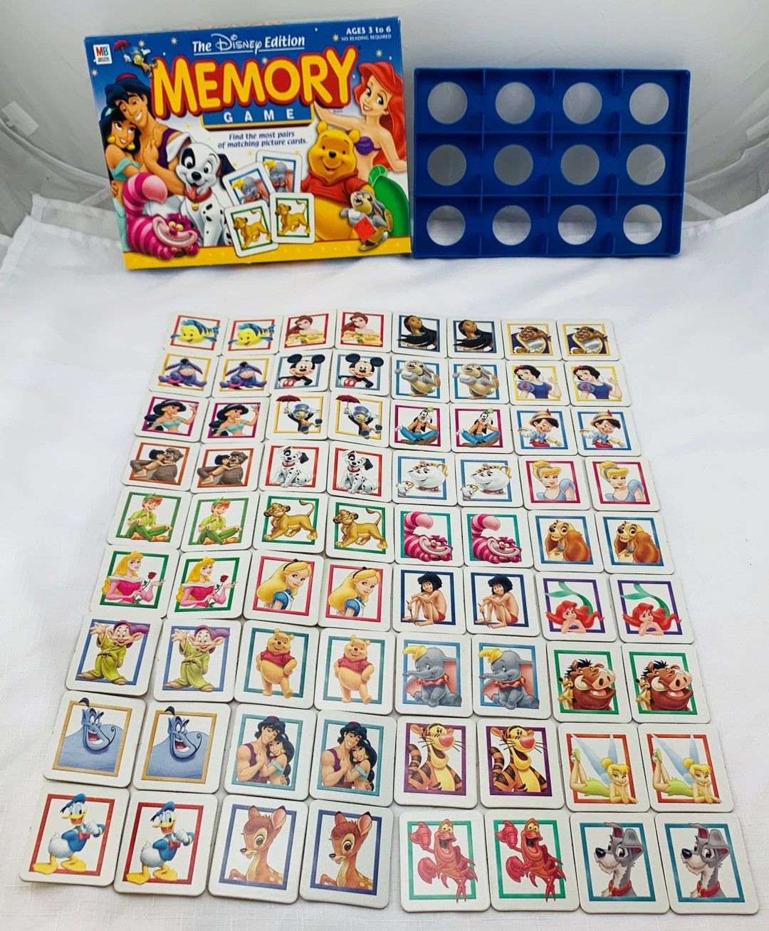 2002 Disney Memory Game by Milton Bradley Complete in Good Condition ...