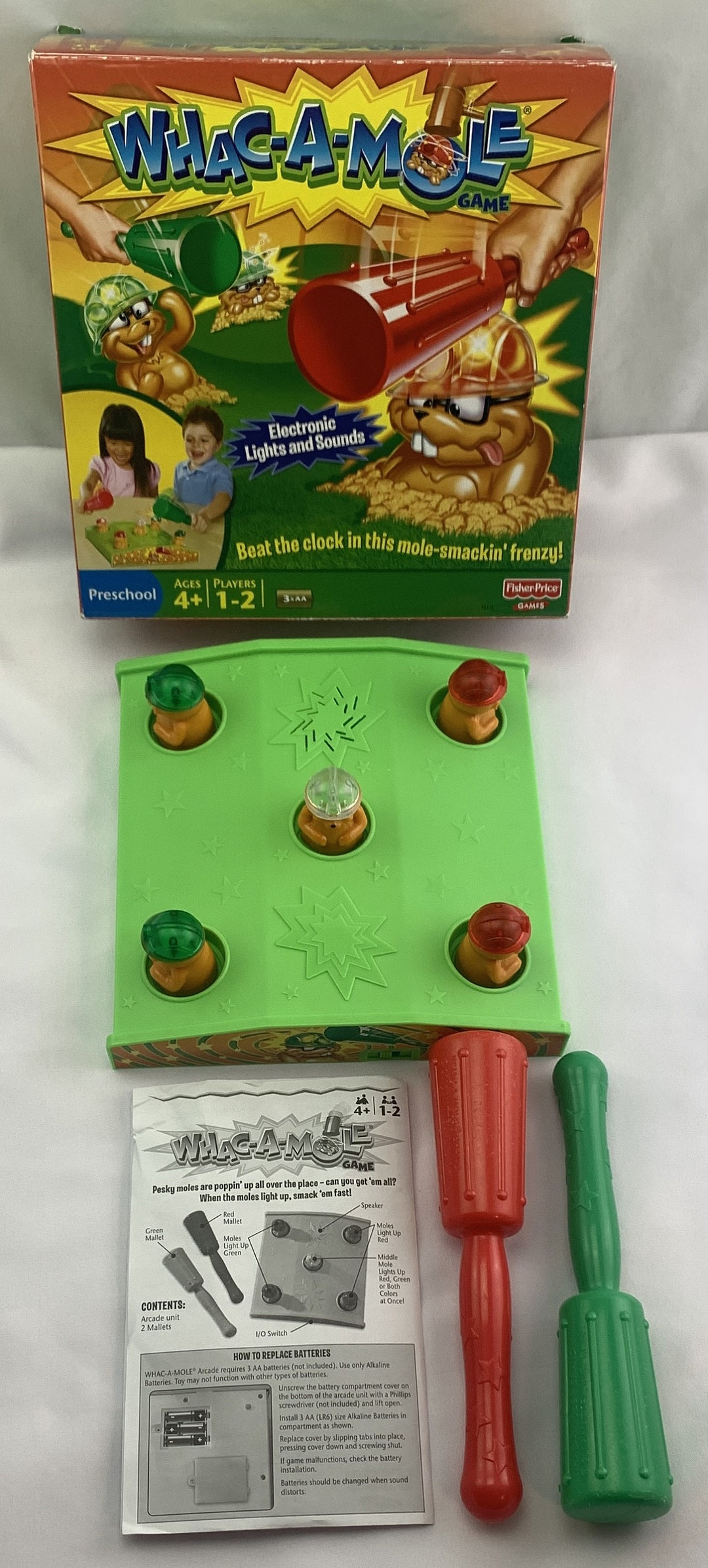 Whack a 2024 mole electronic game