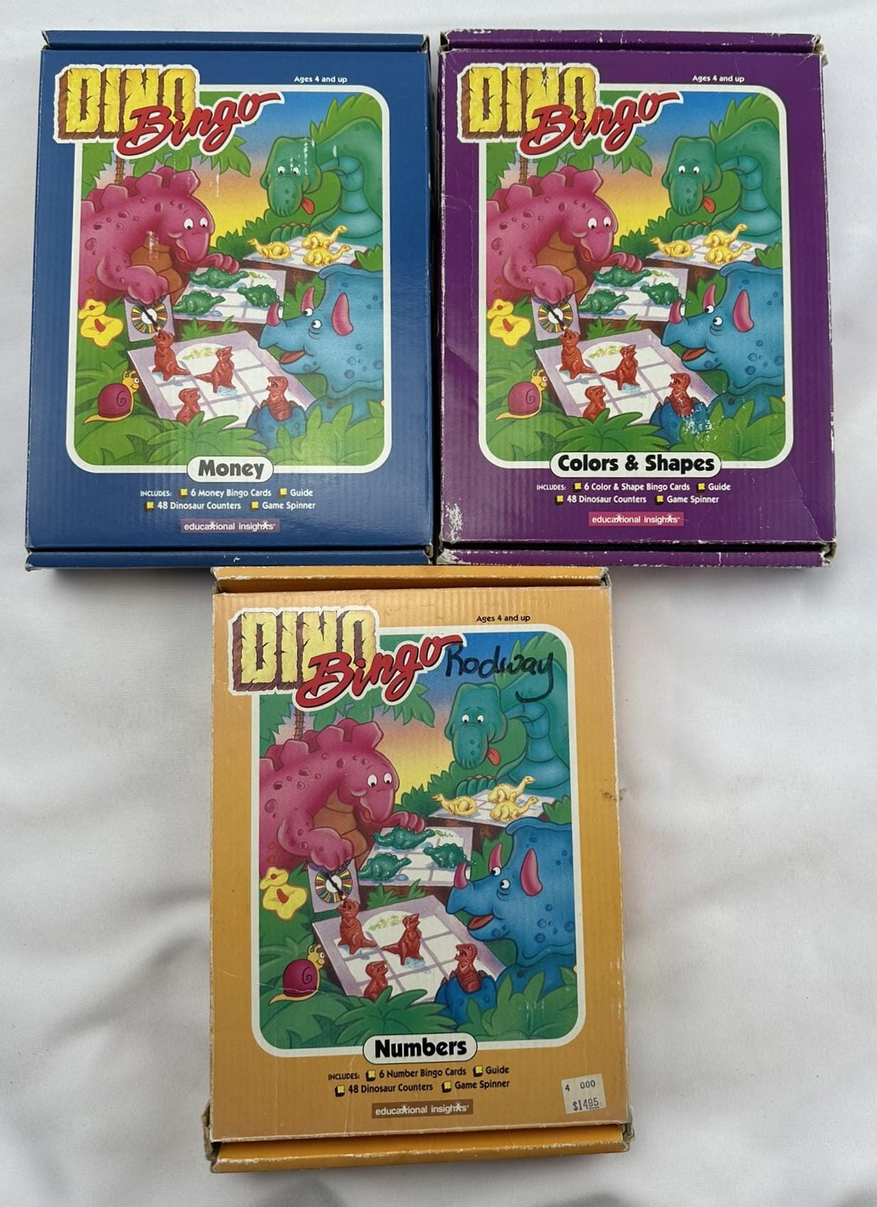 1992 Dino Bingo Games by Educational Insights Complete in Good Condition  FREE SHIPPING - Etsy