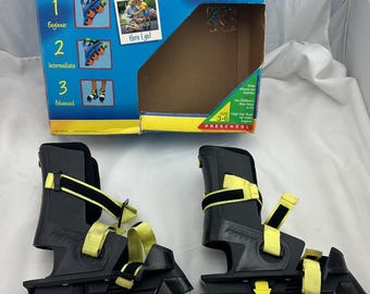 1990 Fisher Price Flash Tracks Inline Skates Great Condition Childrens 6-12 FREE SHIPPING