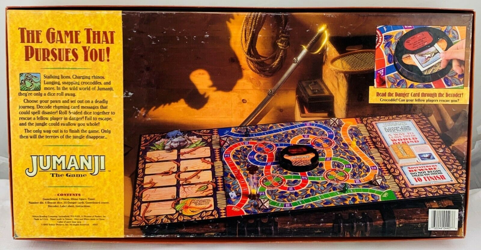 1995 Original Jumanji Action Board Game Complete in Great - Etsy