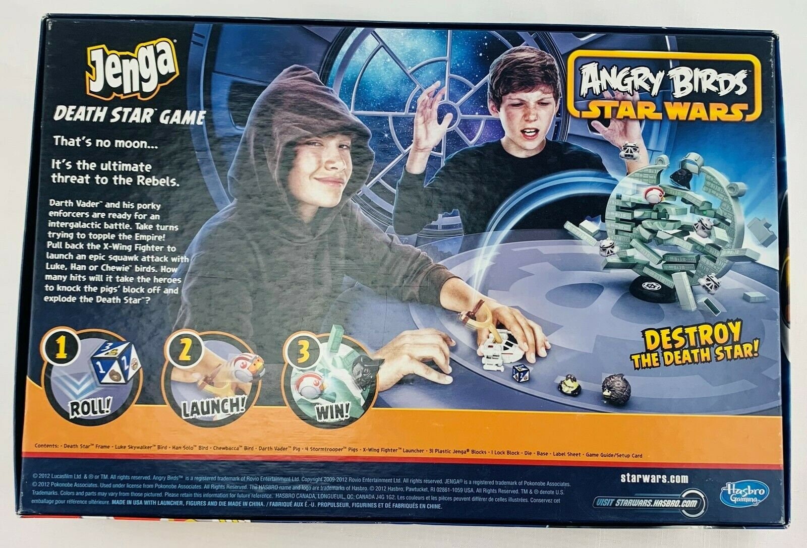 Angry Birds: Star Wars – Jenga Death Star Game Hasbro Complete 