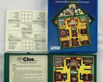 1990 Clue Travel Game by Parker Brothers Complete in Great Conditon FREE SHIPPING
