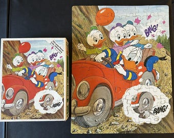 Vintage Disney Donald Duck Surfing 100 Piece Puzzle - Large