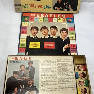 1964 The Beatles Flip Your Wig Game Milton Bradley Complete Good Condition FREE SHIPPING 2