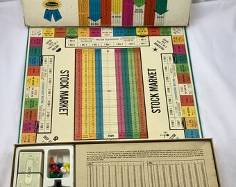 Vintage 1963 Stock Market Board Game Replacement Pieces 