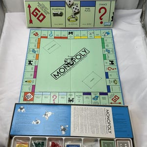 1985 Monopoly Game by Parker Brothers New Old Stock Pieces Sealed FREE SHIPPING