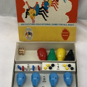 1949 Cootie Game by Schaper Complete in Great Condition FREE SHIPPING