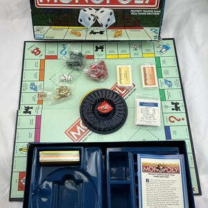1998 Deluxe Monopoly Board Game by Parker Brothers New Old Stock FREE SHIPPING