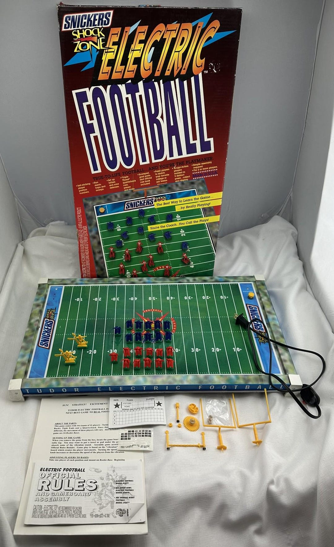 1997 Tudor Football Snickers Shock Zone Electronic Football Game