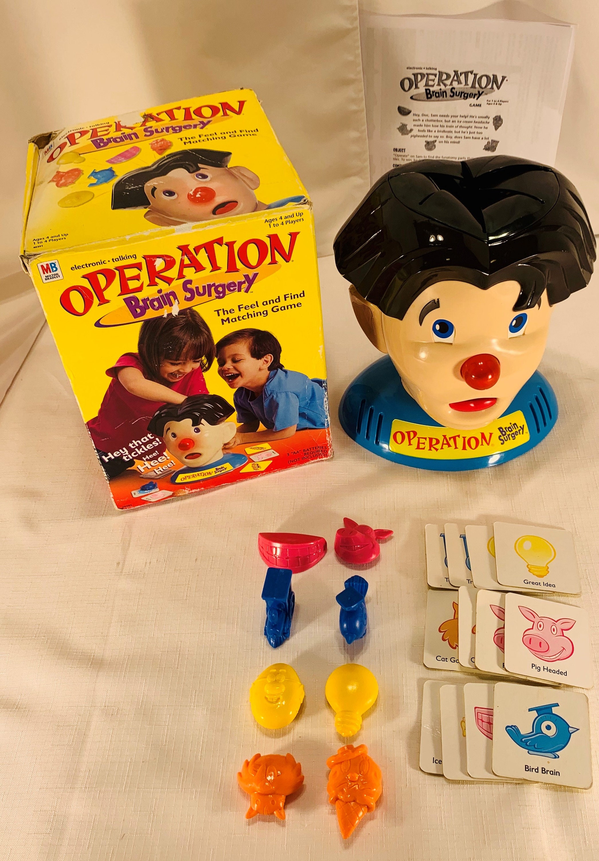 2001 Operation Brain Surgery by Milton Bradley Complete and - Etsy
