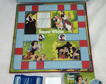 Vintage 1980 Snow White With Magic Mirror Board Game Disney 100