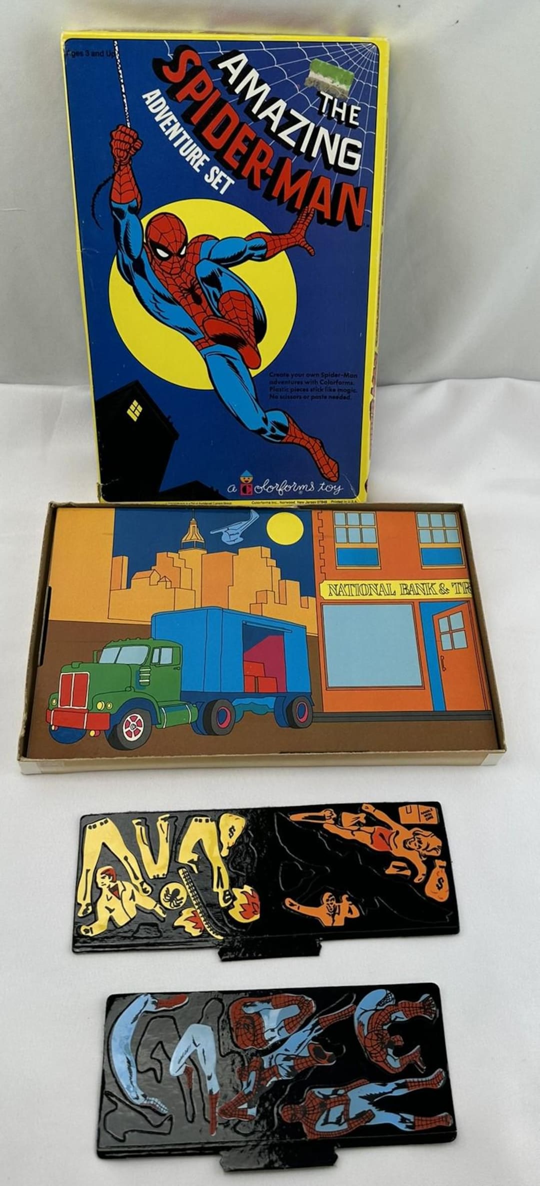 1974 the Amazing Spider-man Adventure Set Colorforms in Very Good ...