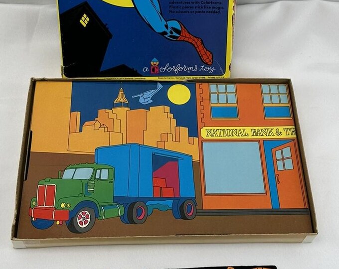 1974 the Amazing Spider-man Adventure Set Colorforms in Very Good ...