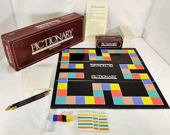 1987 Pictionary 2nd Edition Charades Game Complete in Very Good Condition FREE SHIPPING