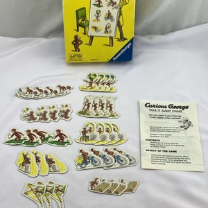1999 Curious George Take It Away Game by Ravensburger in Good Condition FREE SHIPPING