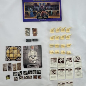 1991 Hero Quest Return of the Witch Lord Expansion Complete in Good Condition FREE SHIPPING
