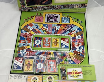 1982 Bible Bowl Family Game Complete in Very Good Condition FREE SHIPPING