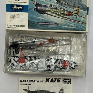 Hasegawa 1:72 Scale Nakajima B5N2 Kate Model Kit Partially Assembled FREE SHIPPING