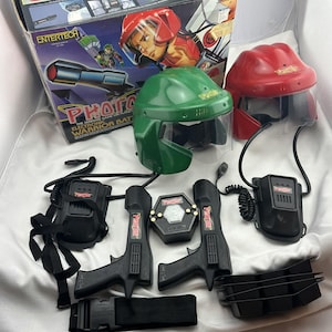 1986 Photon Electronic Warrior Battle Game Red and Green Working Great Condition FREE SHIPPING image 1