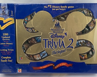 The Wonderful World of Disney Trivia 2: The Sequel Game by Mattel New Sealed FREE SHIPPING