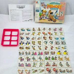 1990 Disney Memory Game by Milton Bradley Complete in Great Condition FREE SHIPPING