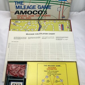 1976 The Mileage Game by Cadaco Complete in Very Good Condition FREE SHIPPING