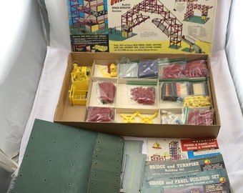 1960 Girder and Panel Building Set Motorized Bridge and Turnpike Set Complete in Very Good Condition FREE SHIPPING