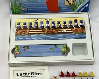 1988 Up the River Game by Ravensburger Complete in Good Condition FREE SHIPPING