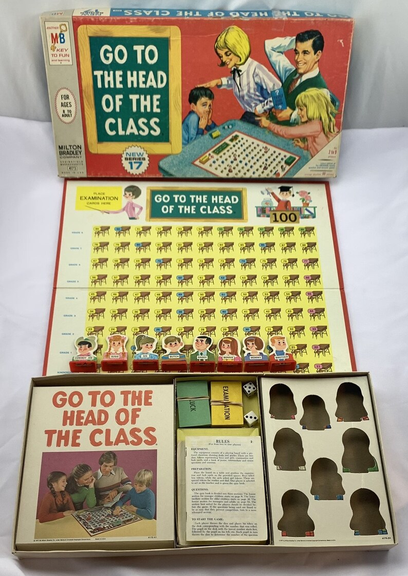 1973 Go to the Head of the Class Game 17th Edition Complete in Etsy