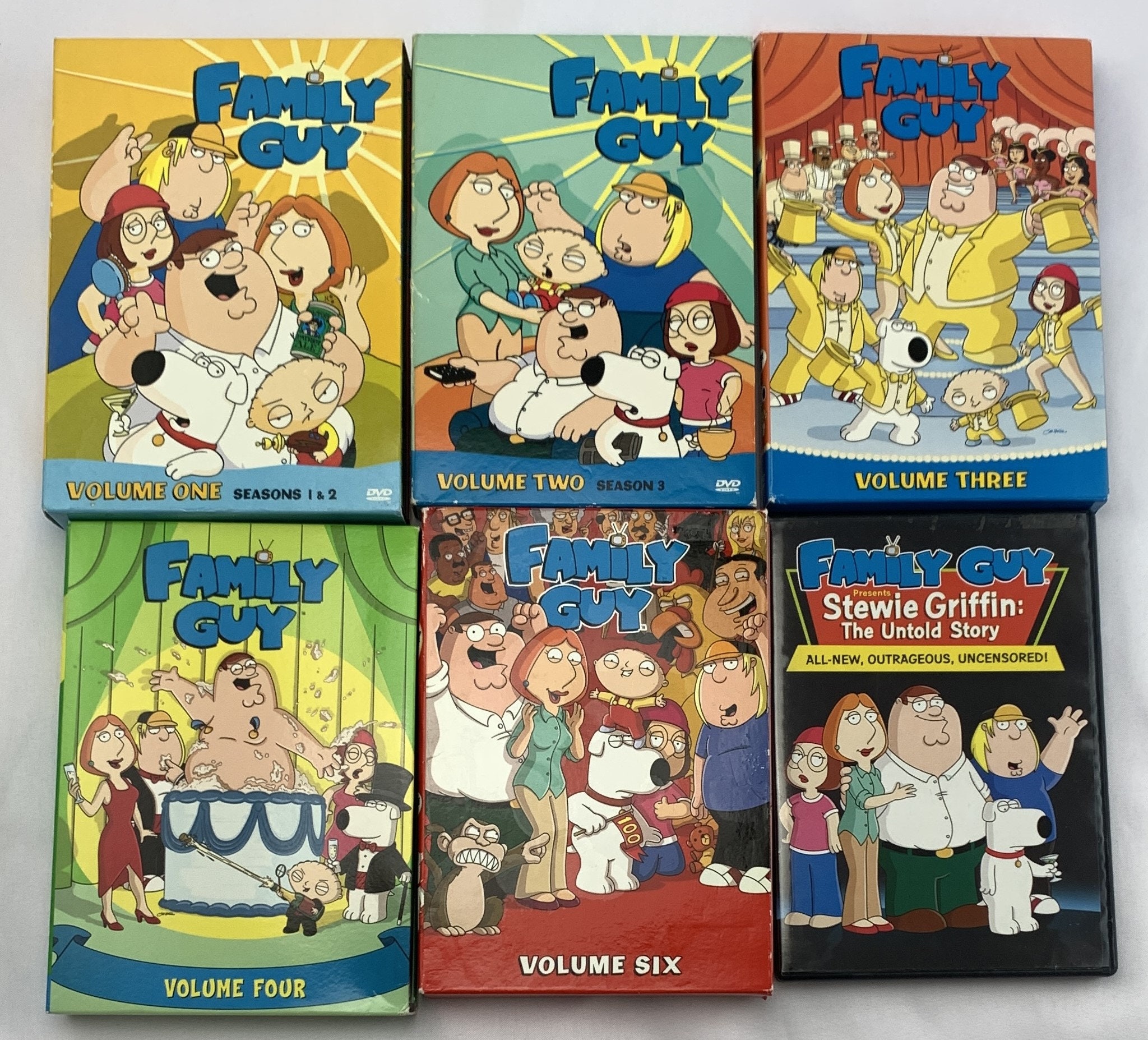 The Family Guy Seasons 1-4, 6 \u0026 Stewie's Untold Story - Etsy Österreich, image size:2048x1854