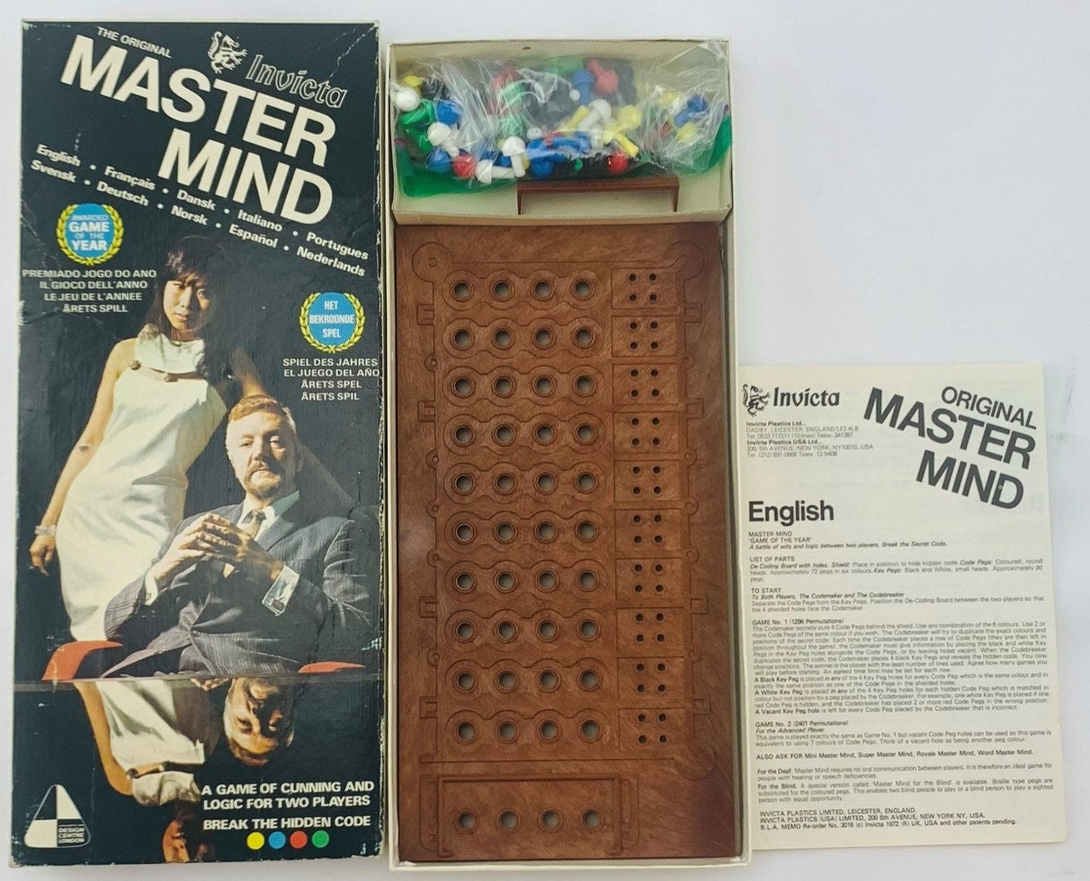 Mastermind Code Solving Logic Board Game by Pressman New Sealed