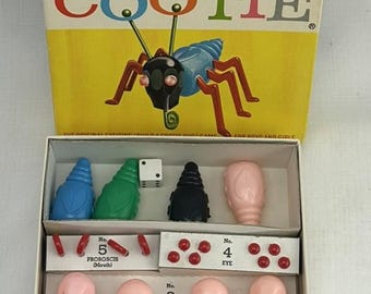 1961 Cootie Game by Schaper Complete in Great Condition FREE SHIPPING