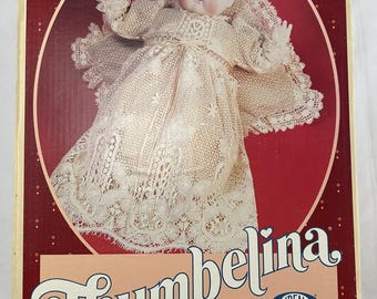 1983 Thumbelina Doll by Ideal 18" Porcelain Collectors Doll in Box Great Condition FREE SHIPPING